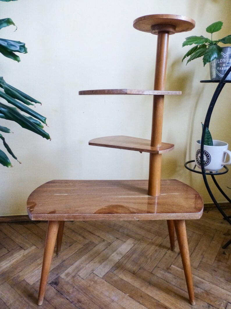 Plant Stand Mid Century Modern Plant Stand vintage Indoor - Etsy