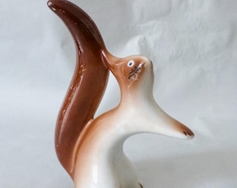 Vintage,porcelain  art deco style Squirrel ,animal figurine FREE SHIPPING WORLDWIDE