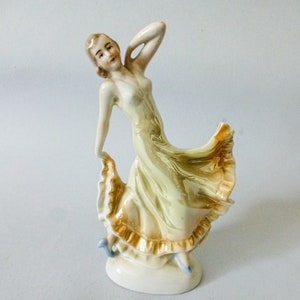 Antique,Art Deco  porcelain ballerina figurine,dancing ballerina