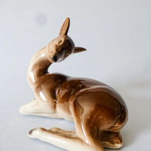 Lovely vintage porcelain fawn,animal figurine,porcelain fawn,porcelain figurine,Bamby FREE SHIPPING WORLDWIDE