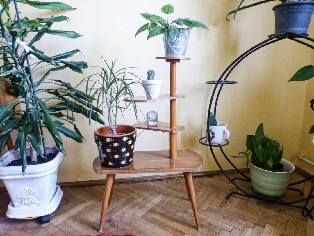 Plant Stand Mid Century Modern Plant Stand vintage Indoor - Etsy