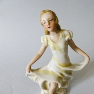 Antique Art Deco German Porcelain Ballerina Figurine