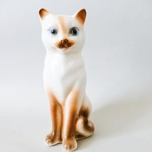Vintage Katzenfigur, Vintage Porzellan Kätzchen Figur versandkostenfrei