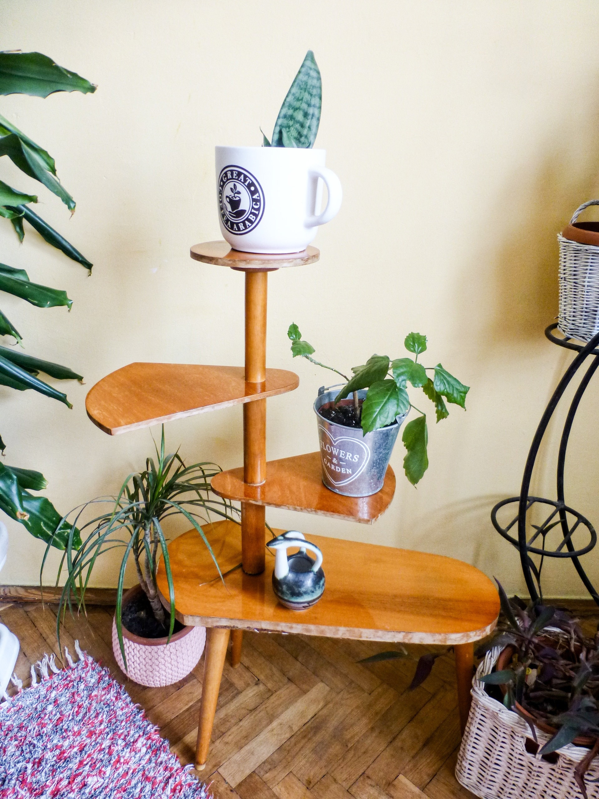 Plant Stand Mid Century Modern Plant Stand Vintage Plant