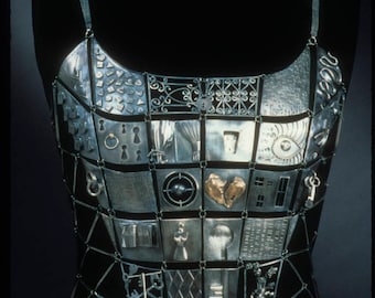 Charmed. Hand fabricated sterling silver bodice - wearable art