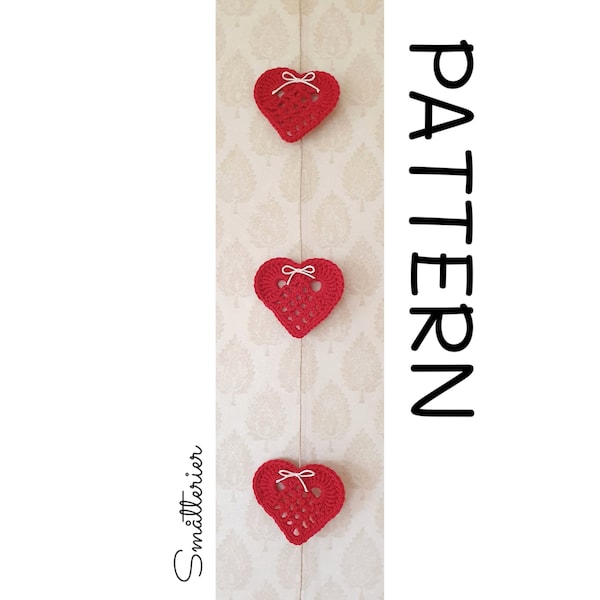 PATTERN: Astrid Christmas Heart ~ crochet hekle croche tejer ganchillo häkeln virka haken