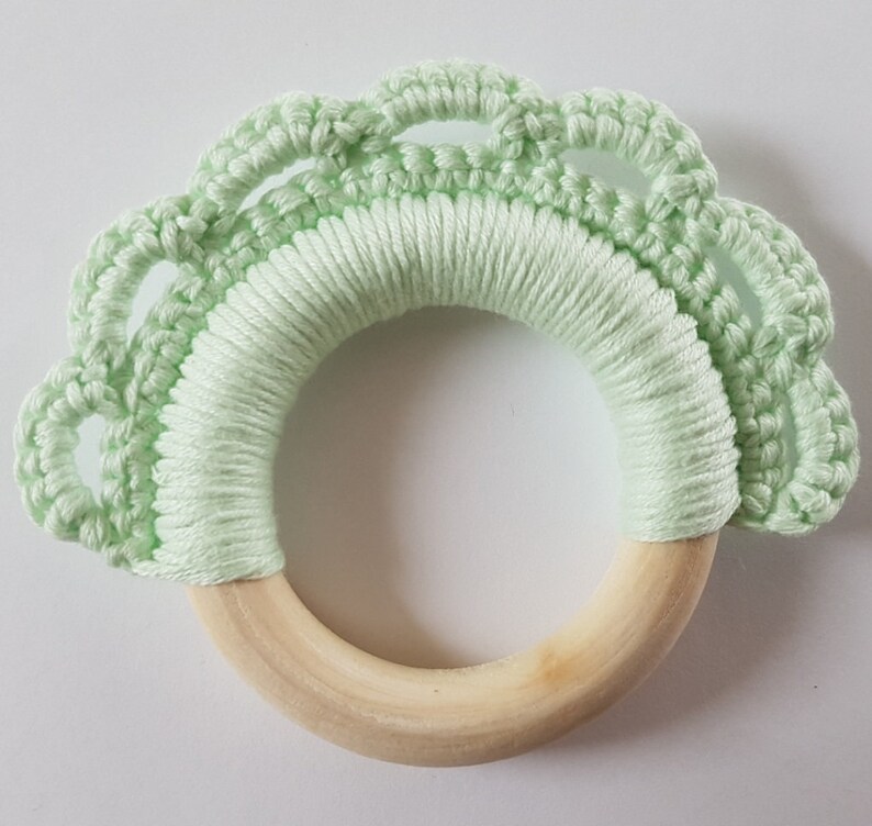 PATTERN Lace Teething Ring Teether Crochet Baby Hekle Etsy