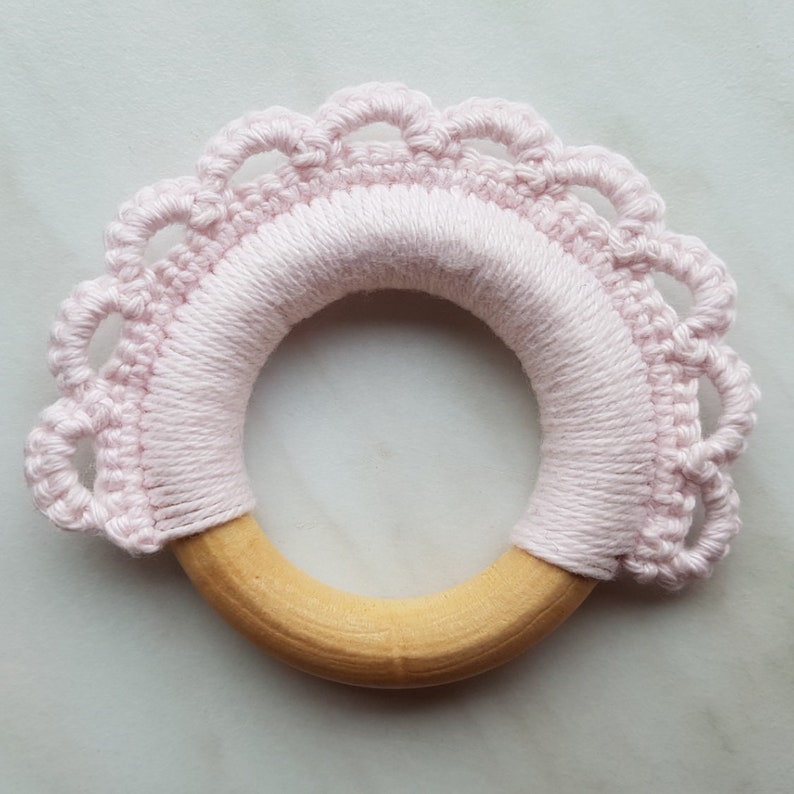 PATTERN Lace Teething Ring Teether Crochet Baby Hekle Etsy