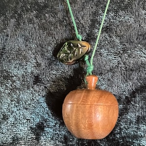 The Orchard Keepers Charm Opening Wooden Apple Locket