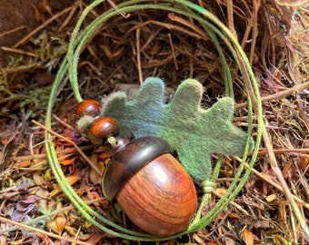 Magic Opening Acorn Oak Nut Locket Charm, Necklace, Or Mystery Box
