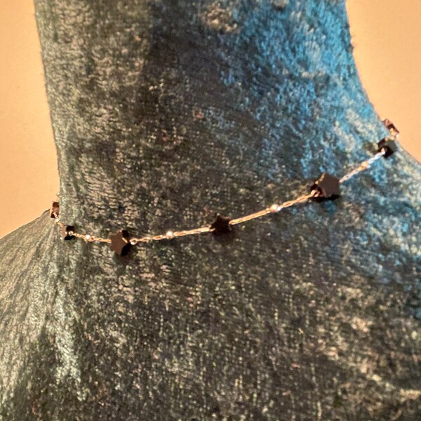 Black Obsidian Crystal Star Choker