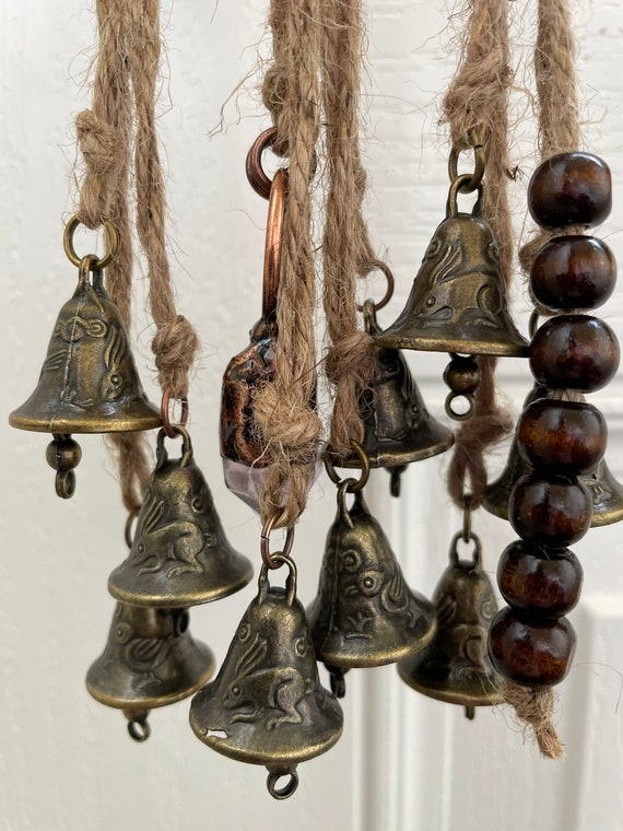 Traditional Witch Bells With Hares and Birds 