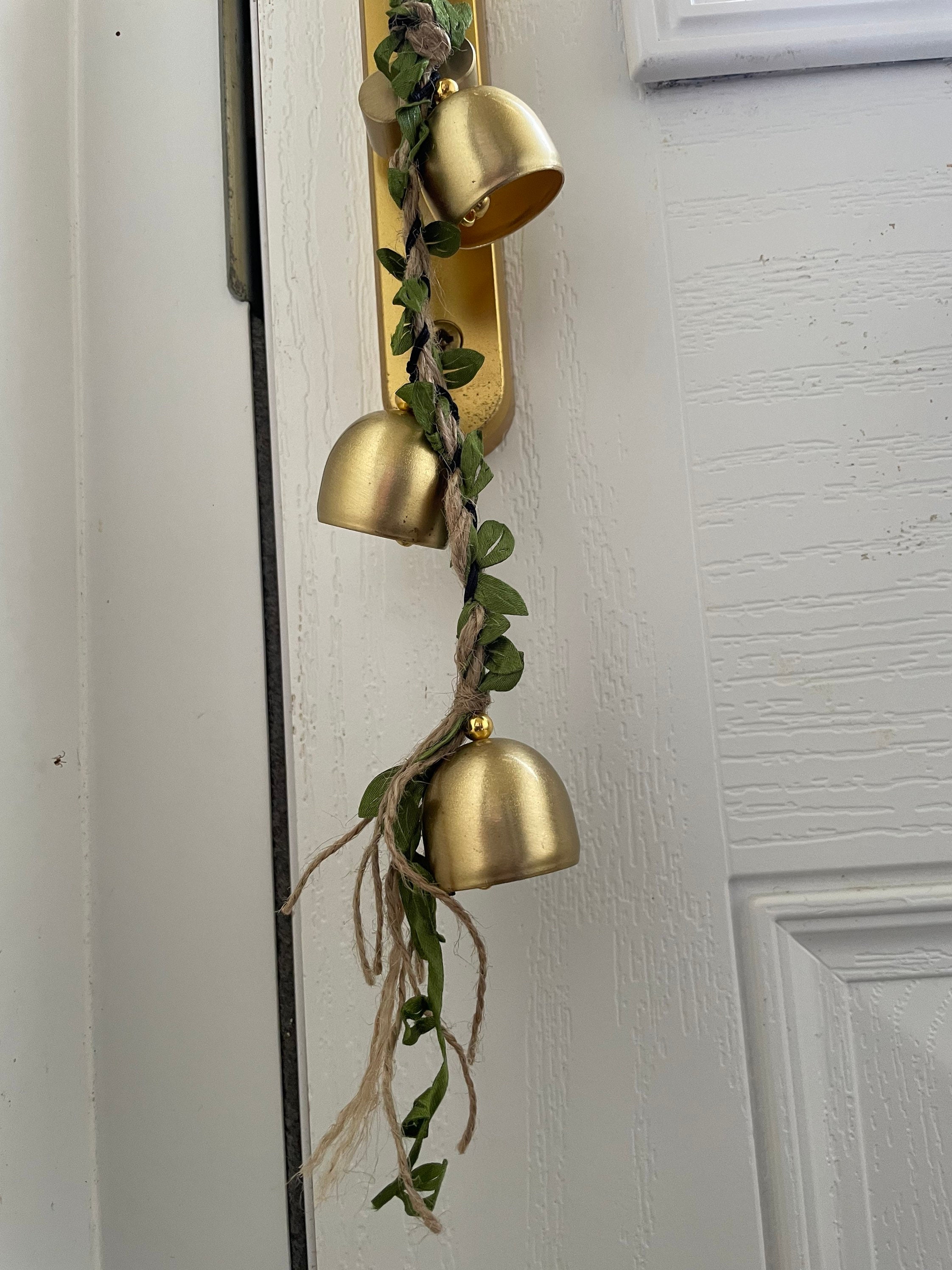 Witch Bells Home Decor Vine And Metal Witch Protection Wreath Handmade Witch  Bells Magic Wind Chimes
