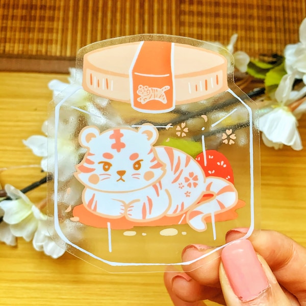 Sakura Tiger Balm Clear Sticker/ Decal
