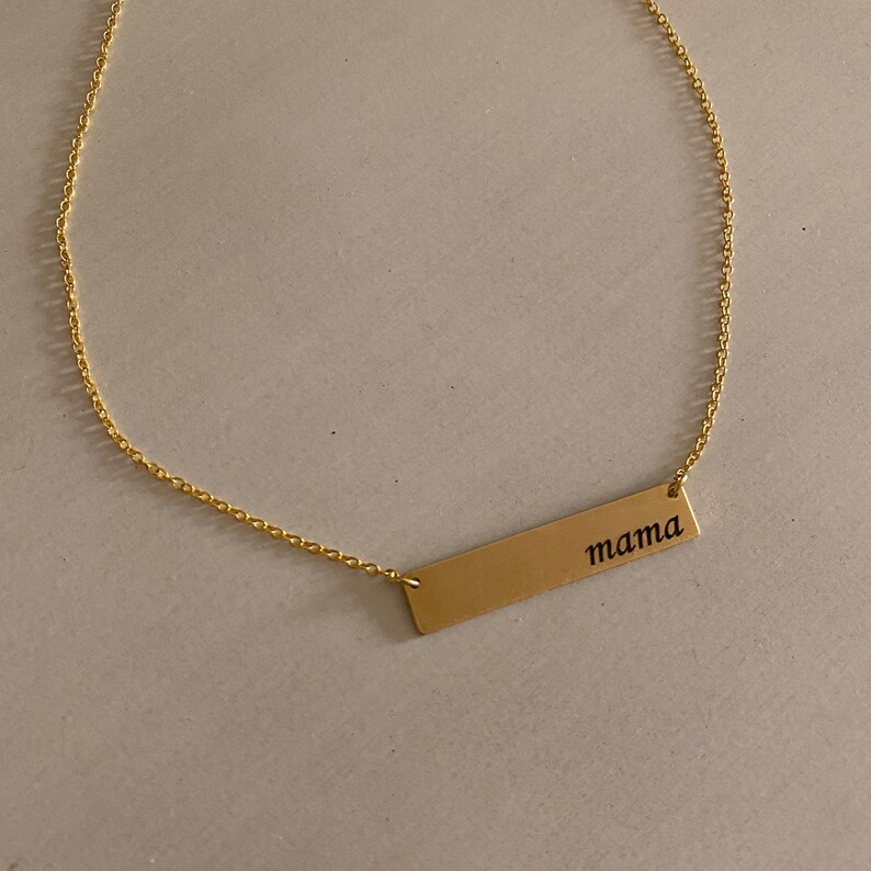 Gold Bar Necklace