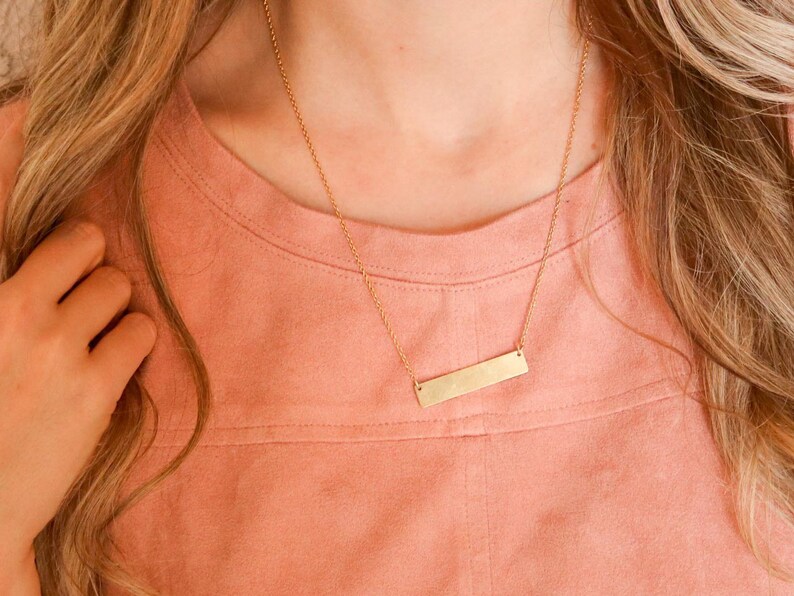 Gold Bar Necklace