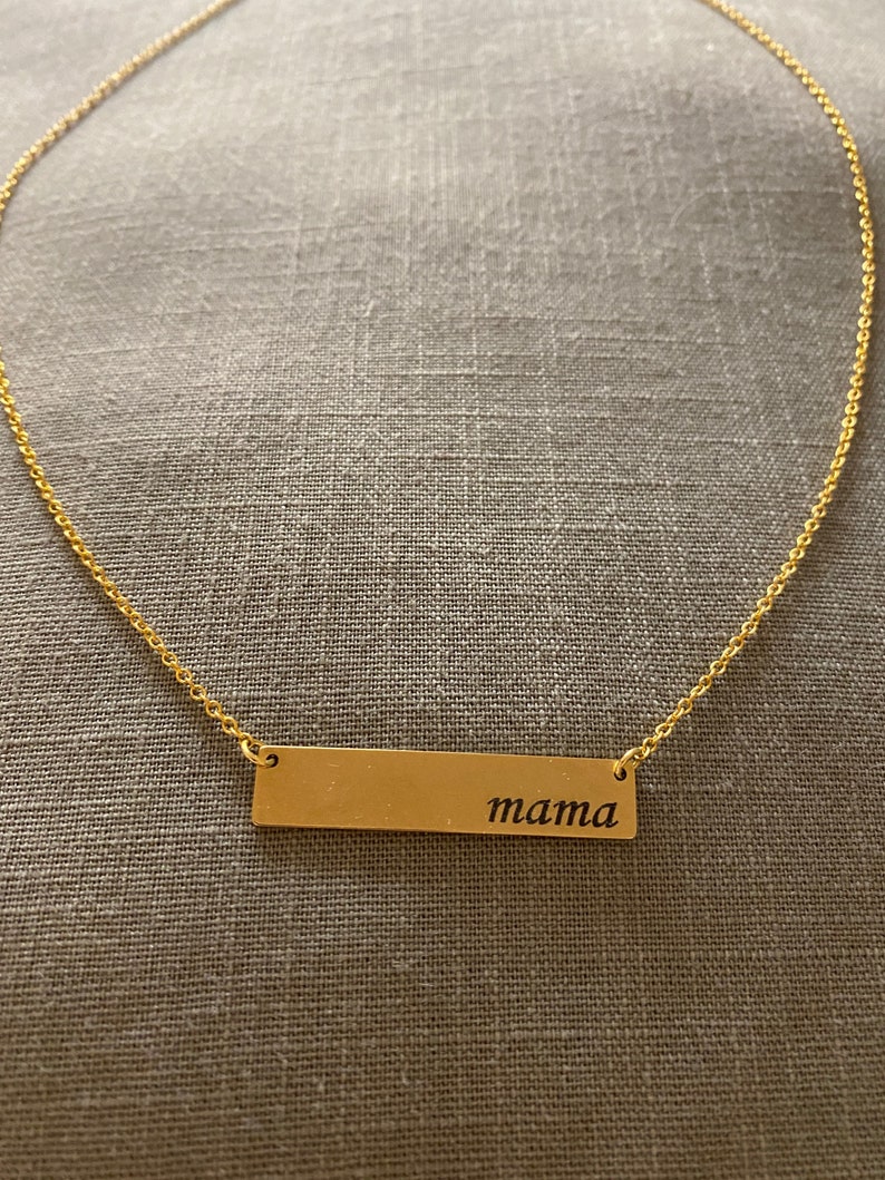Gold Bar Necklace