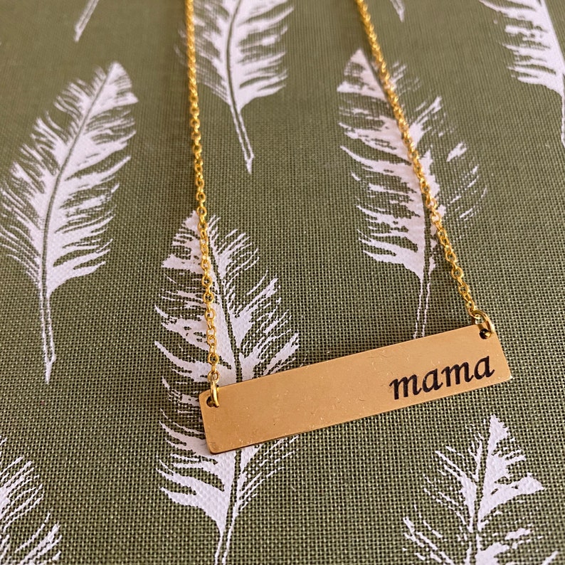 Gold Bar Necklace