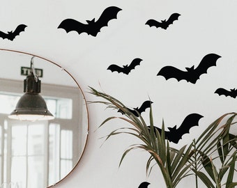 Bat Halloween Decor // Bat Wall Decals / Bat Stickers / Spooky Decorations