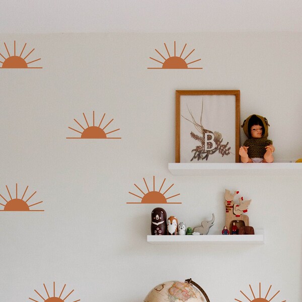 Sun Wall Decal Etsy