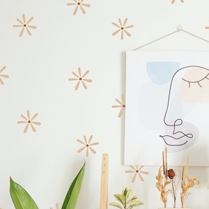Daisy Wall Decals // Boho Nursery Wall Decal / Daisy Decal