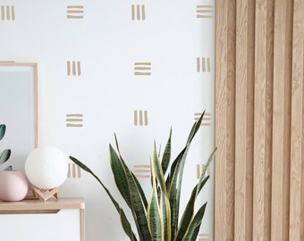 Mini Tribal Line Trios // Striped Wall Decals / Boho Nursery / Kids Room Decor