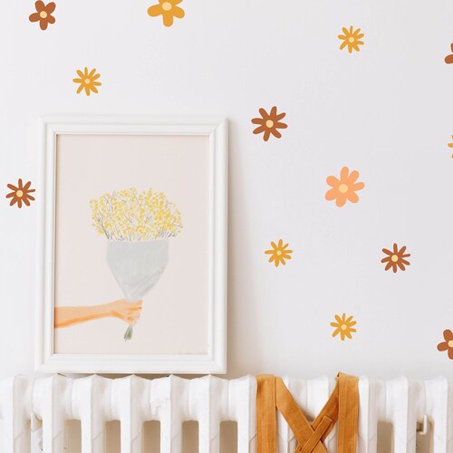 Flower Power Wall Decals // Boho Nursery Wall Decal / Violet Etsy