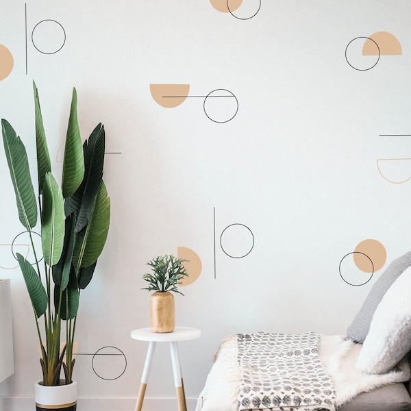 Abstract Wall Decal Etsy