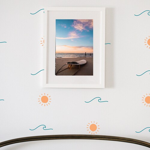 Sunny Beach Days Wall Decals / Beach Theme Nursery / Surf Etsy