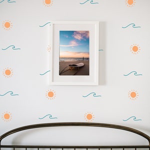 Sunny Beach Days Wall Decals / Beach Theme Nursery / Surf Bedroom