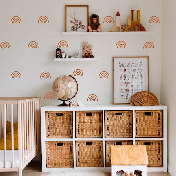 Rainbow Wall Decal // Rainbows for Girls Room / Boho Wall Art
