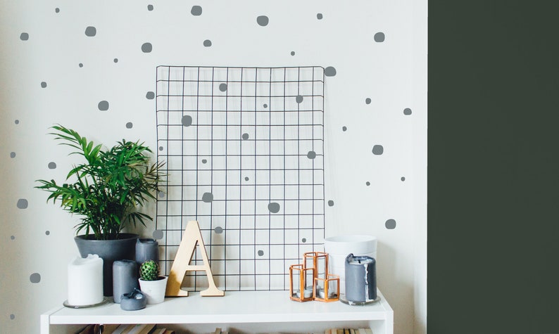 Dots BIG /& Dots small Hand Drawn Dot Decals Polka Dot Wall Decor Wall Decals for Nursery or Kids Room