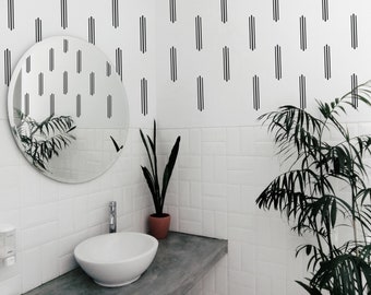 Deco Line Trio Wall Decals // Art Deco Inspired Decor / Bathroom Wall Decals / Nursery Decals