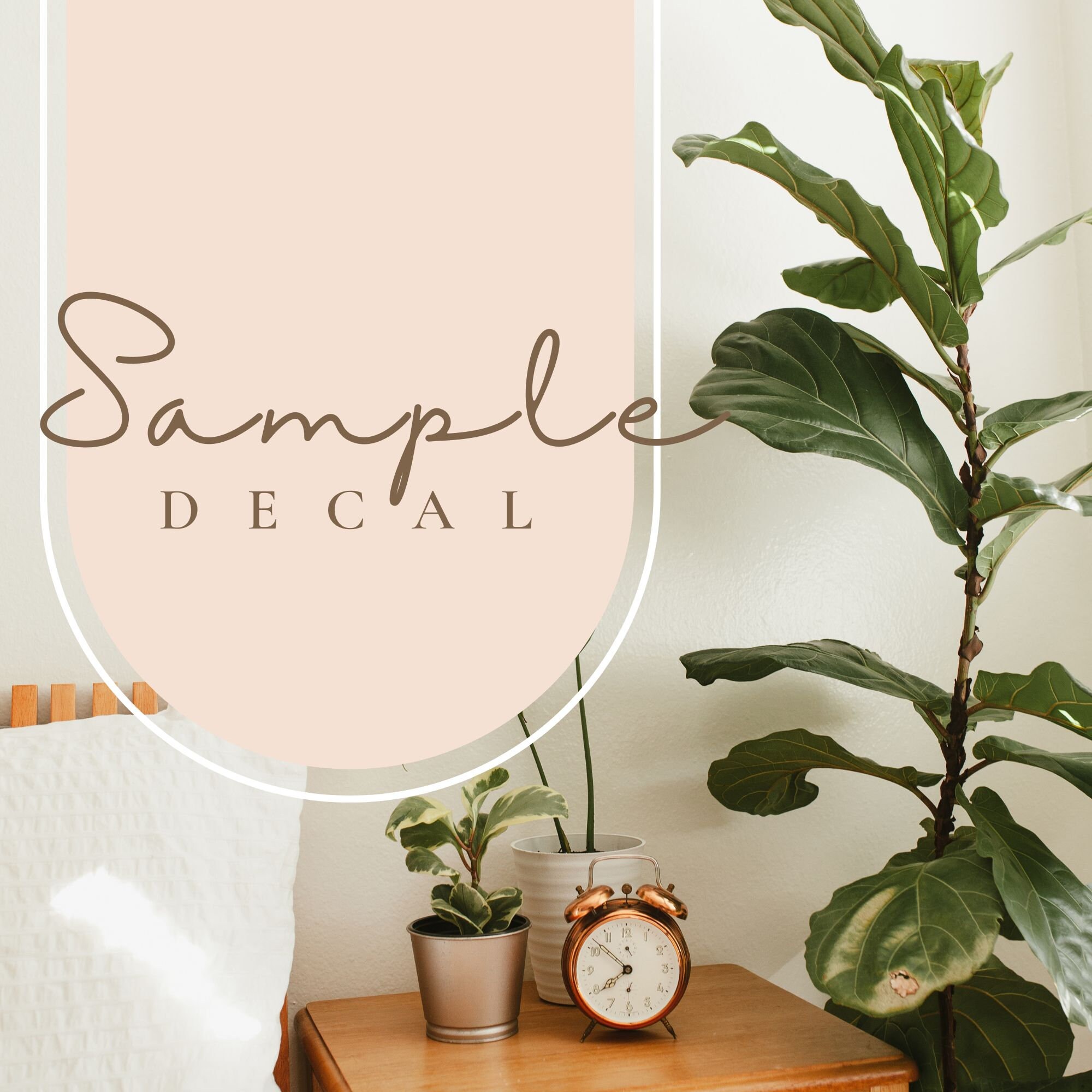 Sample Decals Sample Wall Decal - Etsy