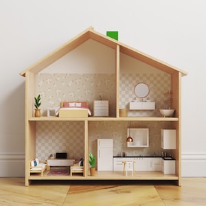 Dollhouse Wallpaper | Made for IKEA Flisat | Hallie + Ollie Print | Peel and Stick