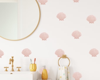 Seashell Wall Decals // Ocean Theme Wall Decor