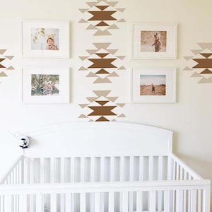 Jumbo Southwest Shape Decals for Nursery // Desert Wall Decal