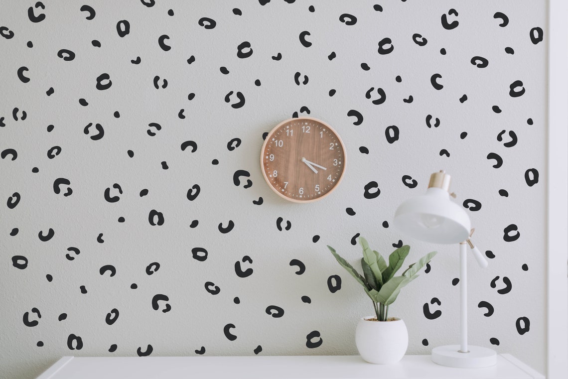 Leopard Print Wall Decals // Animal Print Decals / Leopard Etsy