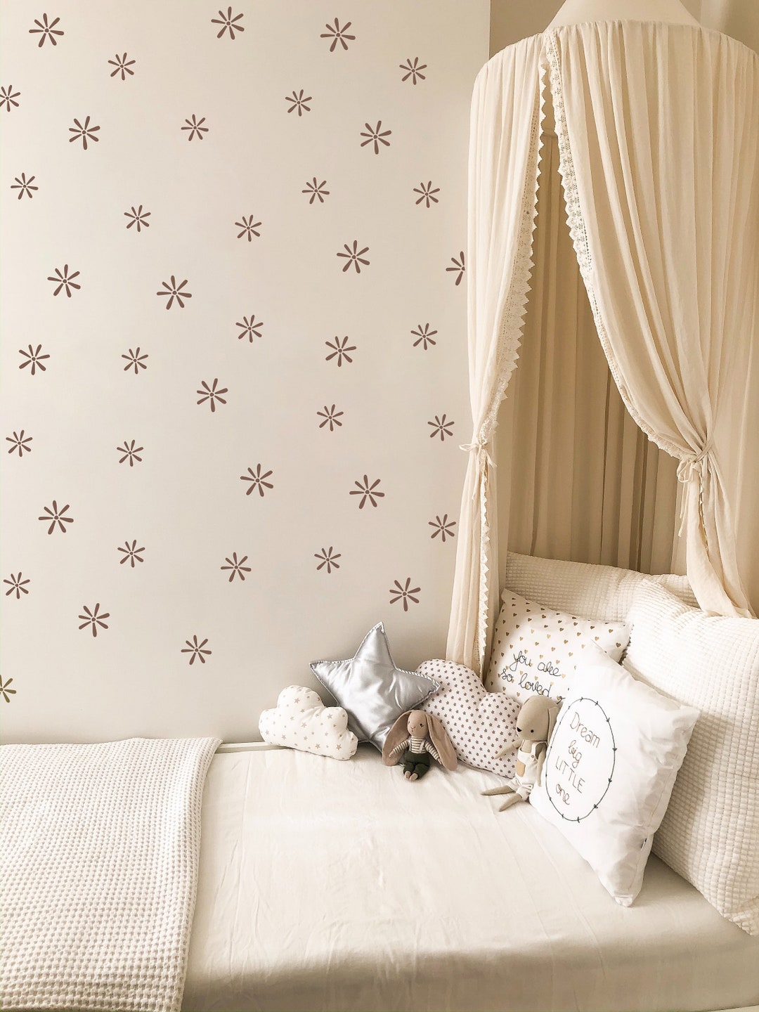 Assorted Daisy Wall Decals // Boho Nursery Wall Decal / Daisy Decals - Etsy