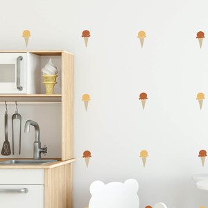 Gelato Wall Decals // Ice Cream Wall Decals / Wall Decals for Girls Room // Nursery Wall Decals / Ice Cream Decals
