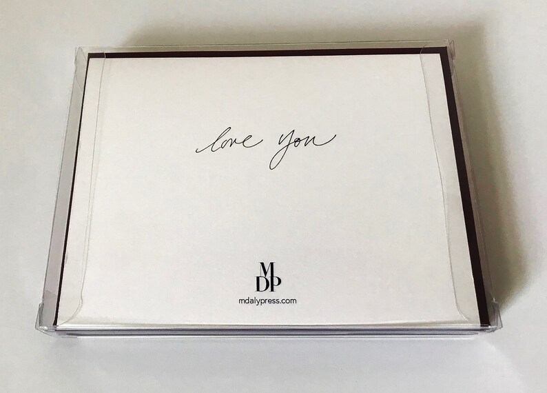 Single Eye Love You Note Card in Orange and Gold