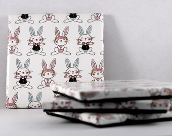 Easter Bunny Ceraminc Coasters
