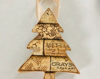 Cork Christmas Tree Ornament