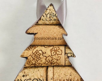 Cork Christmas Tree Ornament