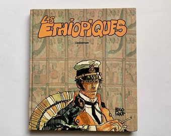 Bande dessinée Les Ethiopiques Hugo Pratt, Les Ethiopiques Casterman 1980, BD Corto Maltese, Bande dessinée ancienne, Bande dessinée rare