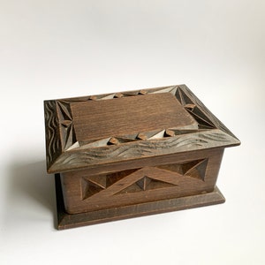 Wooden box, secrets box, rustic wooden box, watch box, handmade wooden box, wooden jewelry box, old box