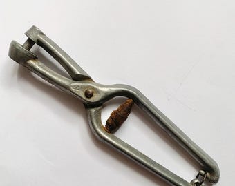 Cherry pitter, olive pitter, Christmas gift, vintage pitter, antique kitchen utensil, antique pitter, France