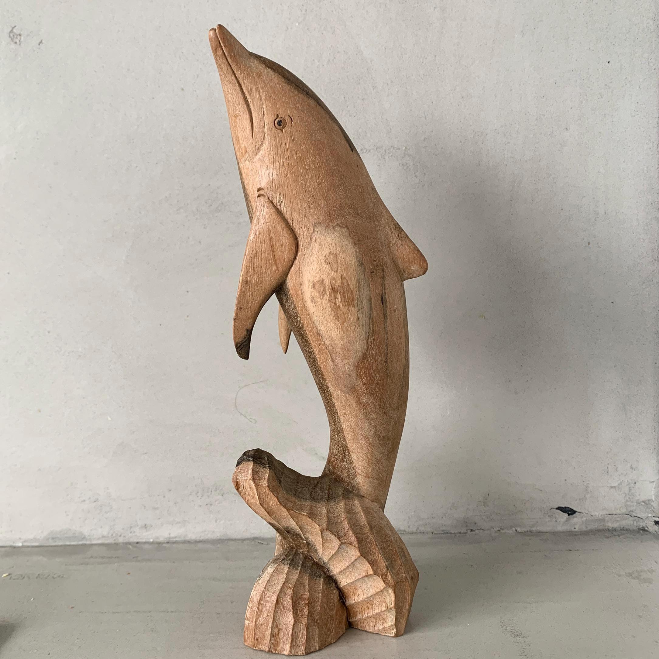 木製イルカ彫刻 イルカの木製パズル | CRAFT BIRD WOOD Hawaii