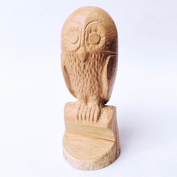 Chouette en bois, hibou en bois, chouette collection, hibou figurine, statuette chouette en bois, statuette hibou bois, hibou bois fait main