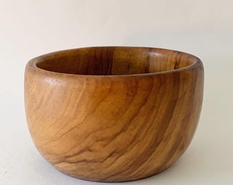 Olivenholzschale, Holzschale, Naturschale, handgefertigte Schale, Dekoschale, Vintage-Schale, Unikatschale